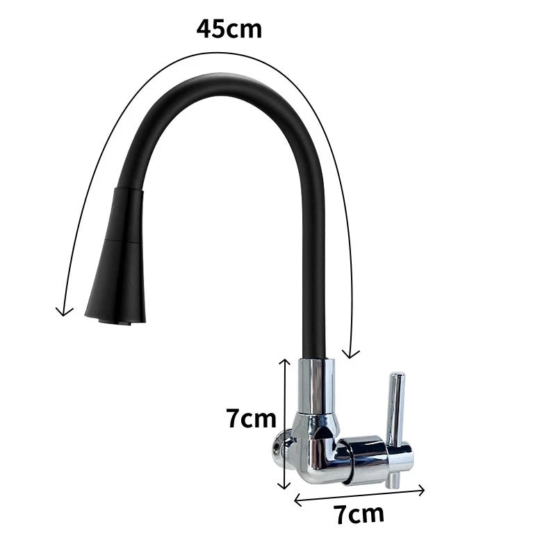 Torneira Gourmet Flexível de Parede – Praticidade e Estilo para Sua Cozinha!
