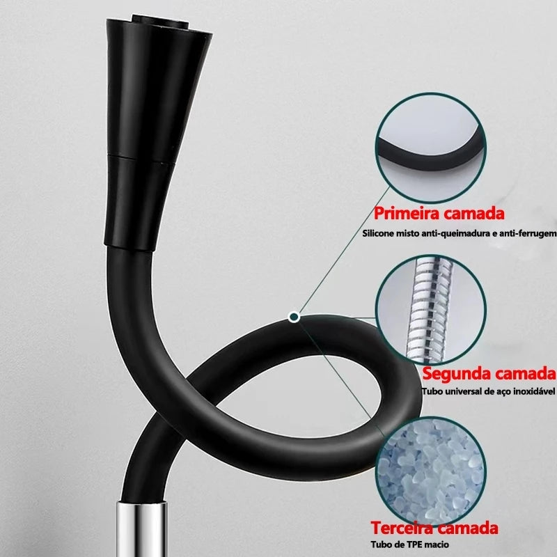 Torneira Gourmet Flexível de Parede – Praticidade e Estilo para Sua Cozinha!