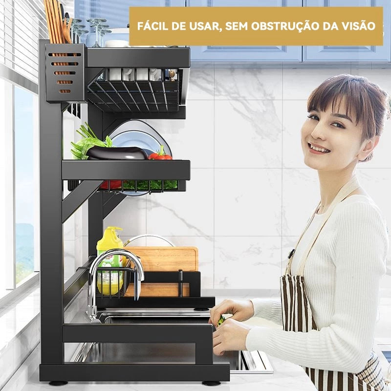 Escorredor de Louças Sobre Pia – Organização Inteligente e Economia de Espaço para sua Cozinha!