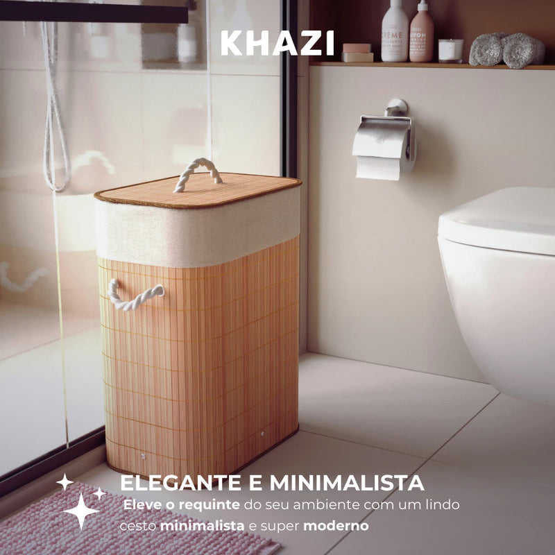 Cesto Organizador de Roupas Khazi – Estilo e Funcionalidade na sua Lavanderia!