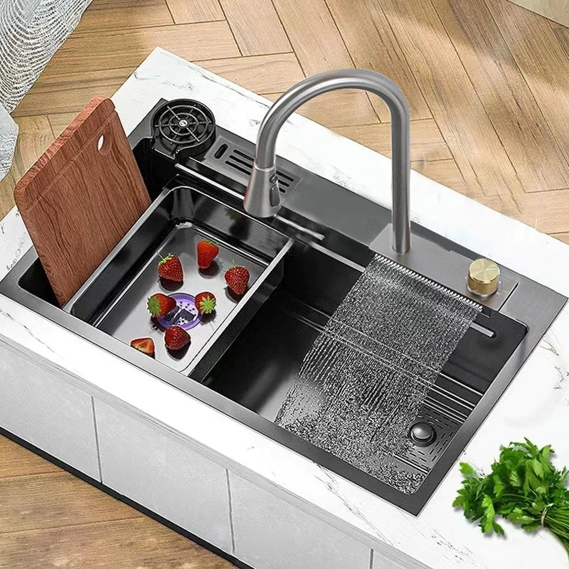 Pia Gourmet Multifuncional de Embutir – Design Moderno e Máxima Praticidade para sua Cozinha!