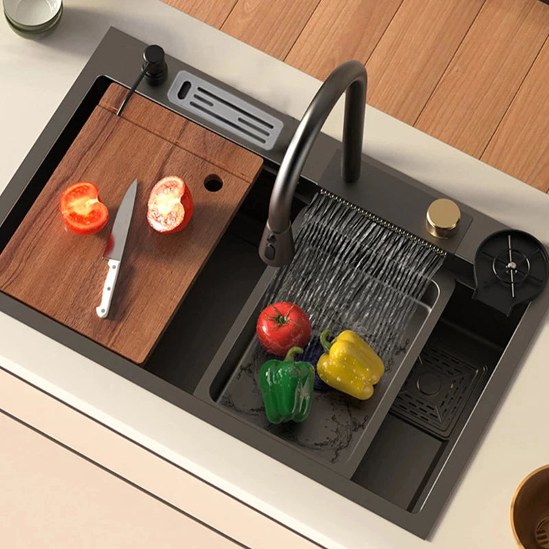 Pia Gourmet Multifuncional de Embutir – Design Moderno e Máxima Praticidade para sua Cozinha!